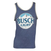 Busch Light Logo Mens Ringer Blue Tank Top Blue - £28.04 GBP+