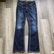 Silver Jeans Suki Surplus Womens Size 28x32 Mid Rise Boot Cut Flap Pocke... - £31.42 GBP