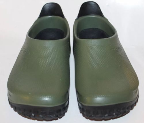 Birkis By Birkenstock Clogs Sandal Green Garden Sandals W7 M5 Rubber Germany - $65.08