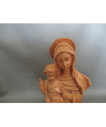 Faux Wood Madonna and Child 6 Inch Tall Figurine - $10.99