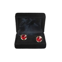 Men J.Valintin Cufflinks by Vitorofolo for French Cuff Shirt V35-27 Red Gold image 3