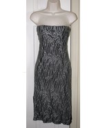 Ladies Evolution Silver & Black Silver/Black Stretchy Dress  Size Small - $31.81