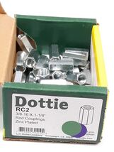 Dottie RC2 Zinc Plated Rod Couplings 3/8-16X1-1/8 Lot of 39 - $15.70