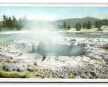 Crater of Great Fountain Geyser Yellowstone Park UNP Phostint DB Postcar... - $2.92