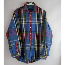Vintage Ralph Lauren Colorful Long Sleeve Shirt Size XL 100% Cotton - $24.24