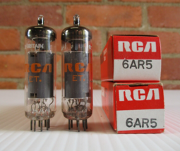 RCA 6AR5 Vacuum Tubes Matched Pair Made in England TV-7 Tested NOS NIB - £12.42 GBP