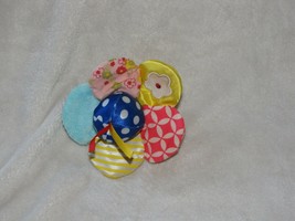 Manhattan Toy Little Bloom Flower Wrist Rattle Crinkle Crackle Baby Satin - $16.82