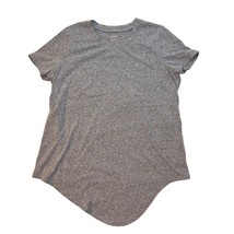 Madewell Womens Heather Gray Short Sleeve Round Hem Front T-shirt, Size ... - $10.99