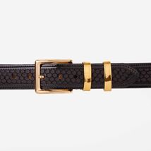 The Monarch Black Leather Belt image 2