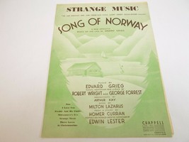 Vintage Sheet Music Score 1944 Strange Music From Operetta Song Of Norway - £7.01 GBP