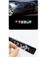 Tesla Logo LED Light Car Front Grille Badge Illuminated Decal Sticker - $224.19 MXN