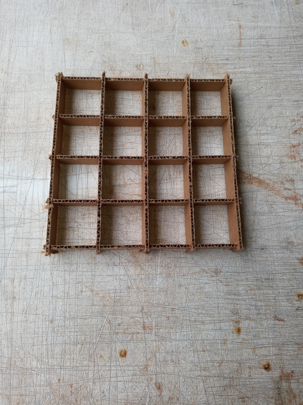 Cardboard Dividers 5 Sets 9&quot; X 9&quot; X 1&quot; High 16 cell A-9-1-05  - $5.00