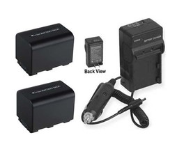 2 Batteries + Charger for Sony HDR-UX10 HDR-UX20 HDR-XR100 HDR-XR101 HDR... - £38.60 GBP