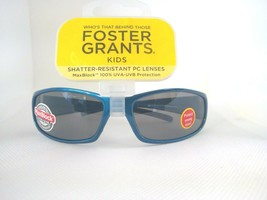 NEW boys Sunglasses Foster Grant kids blue 100% UVA/UVB protection 03 - $4.99