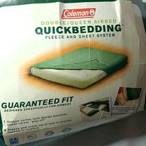Coleman Quickbedding Double Queen full Airbed Fleece Sheet System Green ... - $420.23 MXN