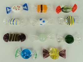 Decorative Hand Blown Art Glass Candy - Lot of 11 (B) - All Different - £19.03 GBP