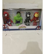 Spidey and His Amazing Friends PLUSH HERO FRIENDS PACK Hulk Iron Man Pan... - £21.98 GBP