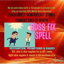 Impress your boss, improve work flow spell, Boss Fix, Fix your Boss or Coworker - £493.61 GBP