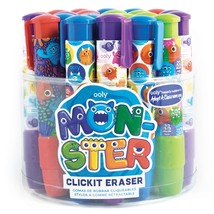 Ooly, Monster ClickIt Erasers - Tub of 24 - £39.32 GBP