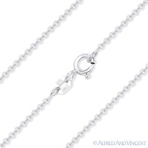 1.4mm Rolo Link Italian Cable Chain Necklace in Plain .925 Italy Sterling Silver - £12.95 GBP+