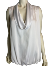Michael Kors Women&#39;s Cowl Neck Sleeveless Blouse White 2X NWT - $43.69