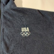 Team USA Olympic Men's Blue Full Zip Fleece Jacket Size XL image 6