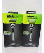 (2) Gillette Labs Exfoliating Bar Razor 1 Razor Magnetic Stand + 2 Cartr... - $22.59