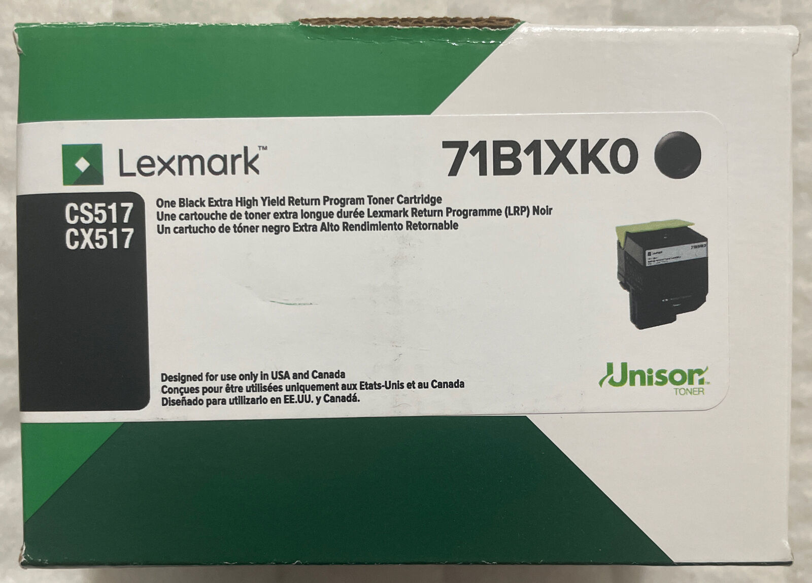 71B1XK0 Unison Extra High-Yield Toner, 8,000 Page-Yield, Black 71B1XK0 Unison Extra High-Yield Toner, 8,000 Page-Yield, Black