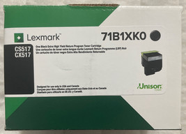 Lexmark 71B1XK0 Black Extra High-Yield Toner 8000 Page Yield Sealed Retail Box - $147.18