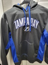 Tampa Bay Hockey  1/4 Zip Pullover Sweatshirt NHL Gray Polyester - £14.72 GBP