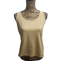 Chico&#39;s Classic Beige Tank Top Essential Sleeveless Basic Shell Size 2 - $16.82