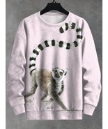 Men&#39;s Lovely Lemur Art Print Casual Sweatshirt - $28.00