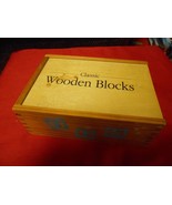 Great Collectible CLASSIC Wood Building BLOCKS (48) in Great Dovetail BO... - £11.89 GBP