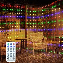 Curtain Lights for Bedroom, 500LED USB Plug in Fairy String Light, 12 Mo... - £11.41 GBP