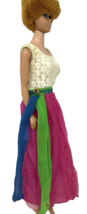 1960's Blonde Bubble Cut Barbie White Lips in 1965 "Fraternity Dance" #1638 image 4