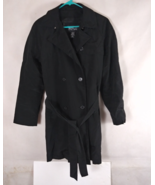 NY &amp; CO Women&#39;s Black Pea Coat With Belt Size Medium - $19.79