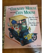 The Country Mouse And The City Mouse Little Golden Book 426 1961 Vintage  - $3.95