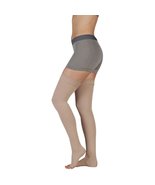 Juzo Soft 2001 Thigh-high 20-30mmhg Compression Open Toe Stocking ,Black... - $117.78 CAD