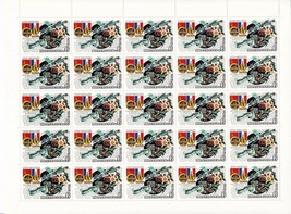 (3) THE CREW OF SOYUZ T6 ON SALYUT 6  Russian Stamp Sheets (1982) - $7.19