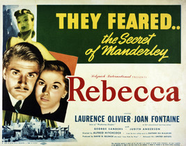 Rebecca Laurence Olivier Joan ontaine Alred Hitchcock Art 16x20 Canvas - £55.81 GBP
