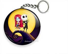 CUTE NIGHTMARE BEFORE CHRISTMAS JACK AND SALLY KEYCHAIN KEY CHAIN RING G... - $15.49+