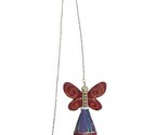 Ganz Red Butterfly Fan Light Pull  Chrome Colored Pull Chain with connec... - $7.01