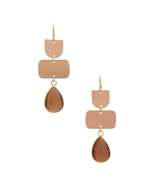 Teardrop Gem Multi Shape Dangle Earring - $9.40