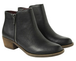 New Kensie Women&#39;s Black Leather Ghita Short Ankle Boots 6.5 9.5 7.5 8.5... - $24.66
