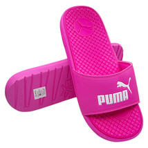 NWT PUMA MSRP $48.99 COOL CAT WOMEN&#39;S PINK SLIP ON SLIDES SANDALS SIZE 10 - $18.69