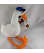 Heartline 1988 Graphics Stork Baby Shower decor 18&quot; Vtg Plush Bird and b... - $27.05 CAD