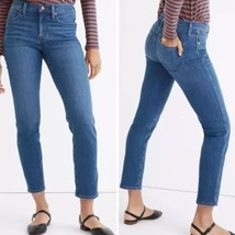 MADEWELL Mid-Rise Stovepipe Jeans in Medium Wash Women’s Size 31 Straigh... - £34.50 GBP