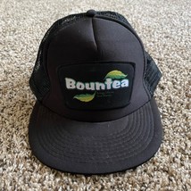 Bountea black snap back mesh trucker hat Otto collection tea - $14.99