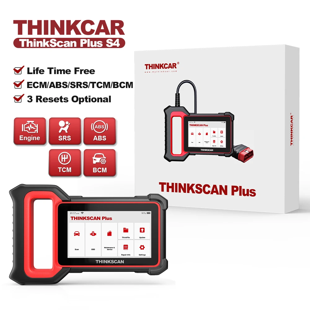 THINKCAR Thinkscan Plus S7 S4 Obd2 Scanner Car Diagnostic Tools Automoti... - £320.72 GBP