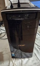 Acer Aspire M3470 Tower Desktop Computer As is  Repair Gold Recovery Powers - £40.59 GBP